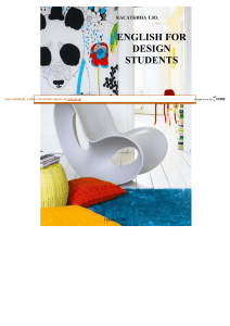 English for Design Students Textbook