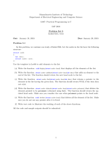 MIT 6.087 Problem Set 5: Linked Lists & Trees