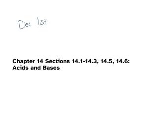 Acids and Bases: Br&oslash;nsted Theory & pKa