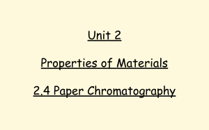 Paper Chromatography Science Worksheet