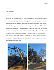Culver City Park: A Narrative Essay on Growth and Writing