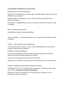 IAS and IFRS Conceptual Framework Guide