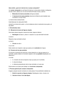Gu&iacute;a Inercia de Cuerpos Compuestos