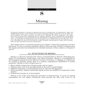 Bioprocess Mixing Principles Guide