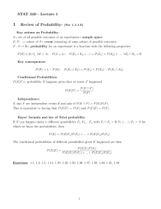 STAT 349 Lecture 1: Probability Review