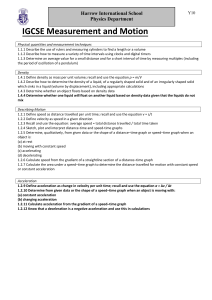 IGCSE Physics Syllabus Y10 Y11