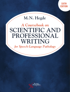 Scientific Writing for Speech-Language Pathology