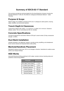 SDCS-02-17 Cable Trench Standard Summary