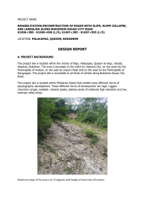 Road Rehabilitation Design Report for Landslide Repair