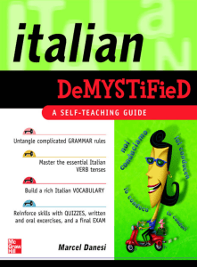 Italian Demystified: Impara la Grammatica Italiana