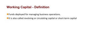 Working Capital Finance Guide