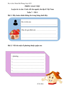 Ficha de Escrita 4&ordm; Ano Vietnamita