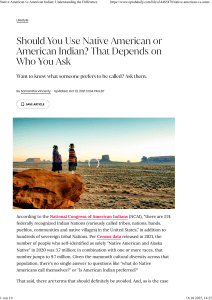 Native American vs American Indian: Guide