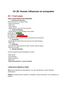 Human Impact on Ecosystems Study Guide