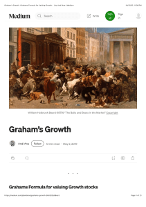 Graham's Formula for Valuing Growth Stocks