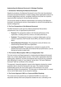 Balanced Scorecard Strategic Implementation Guide
