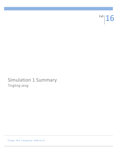 Business Simulation Strategy Report