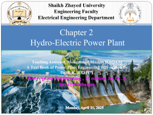 Hydro-Electric Power Plant Guide