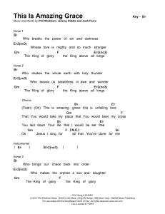 This Is Amazing Grace Sheet Music by Wickham