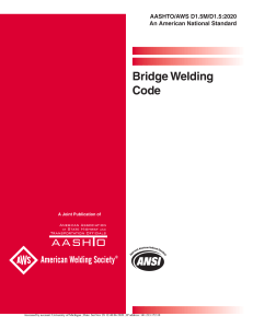 AWS D1.5 EDICI&Oacute;N 2020