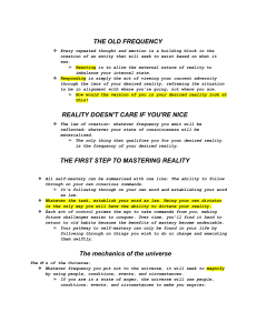 Mastering Reality: A Guide to Manifestation
