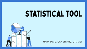 Introduction to Statistics: Lecture Notes