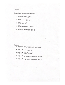 Anota&ccedil;&otilde;es de Aula de Equa&ccedil;&otilde;es Diferenciais
