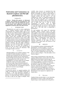 Hybrid Graphene and PbS QD Photodetectors Fabrication