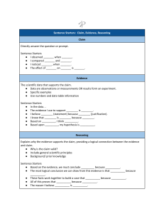 CER Framework Scientific Writing Guide
