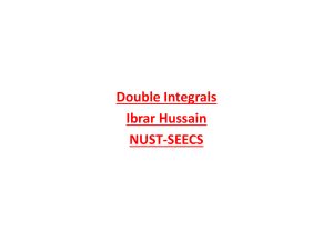 Całki podw&oacute;jne - notatki z wykładu
