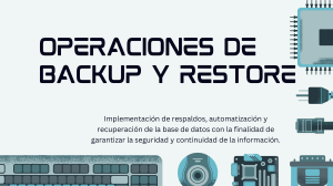 Gu&iacute;a de Backup y Restore en SQL Server