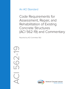 ACI 562-19: Assessment, Repair of Concrete Structures