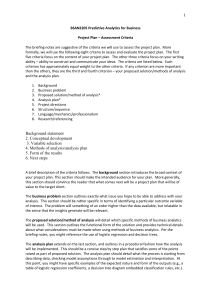 Predictive Analytics Project Plan Guide