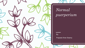 Normal Puerperium: Postpartum Physiological Changes
