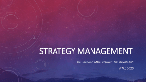 Strategic Management Lecture Notes & Frameworks