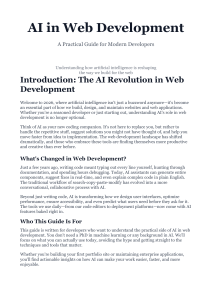 AI in Web Development: A Practical Guide