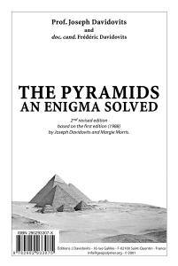 The Pyramids: An Enigma Solved by Davidovits