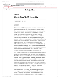 The Motorcycle Diaries Film Review