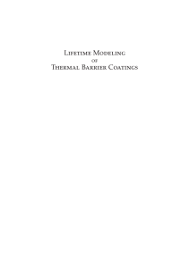 Lifetime Modeling of Thermal Barrier Coatings PhD Thesis