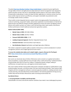 Rain Event Resilient Fertilizer Timing Toolkit Market