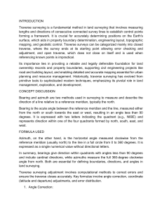 Land Surveying: Traverse Surveys Guide