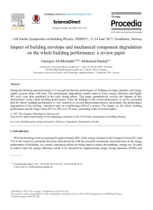 Building Degradation Impact on Energy Performance