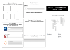 Economics & Tectonic Hazards Worksheet