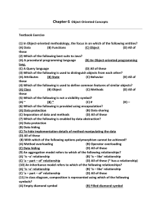 OOP Concepts MCQ Quiz