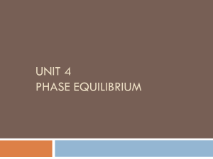 Phase Equilibrium Chemistry Lecture Notes