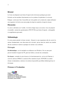 Note de cours de s&eacute;curit&eacute; informatique pour troisi&egrave;me licence SI/RTM