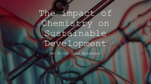 Chemistry's Role in Sustainable Development