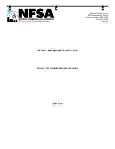 Fire Sprinkler Insulation Guide | NFPA 13 | NFSA