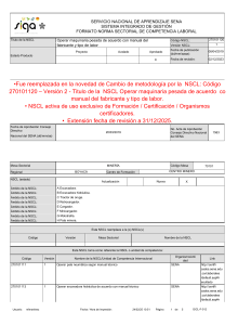 Norma SENA Operar Maquinaria Pesada