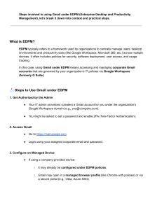 Gmail under EDPM: A Step-by-Step Guide